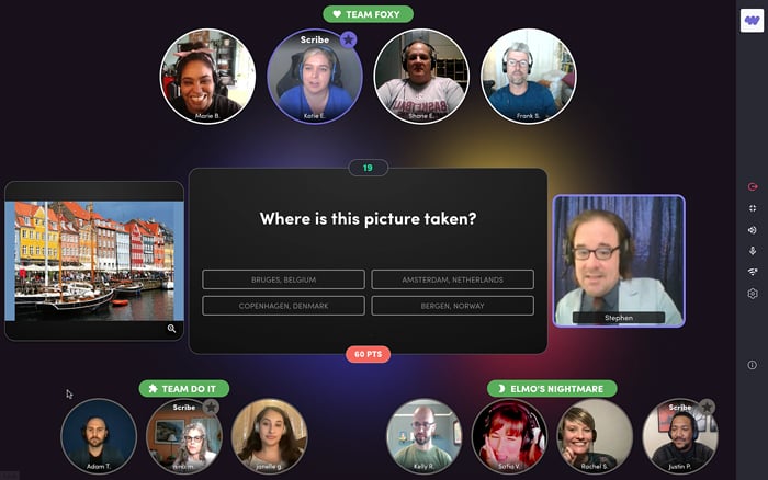 International Game Show Online | Team Building Games | Weve
